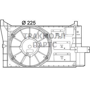 Вентилятор охлаждение двигателя - CFF 154 000P