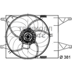 Вентилятор охлаждение двигателя - CFF 202 000P