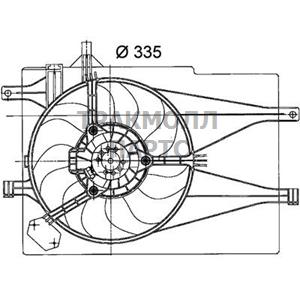Вентилятор охлаждение двигателя - CFF 203 000P
