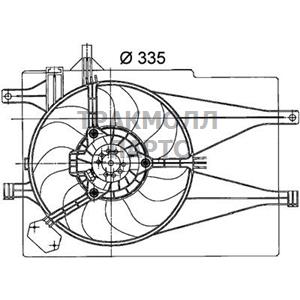 Вентилятор охлаждение двигателя - CFF 204 000P