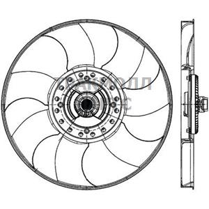 Вентилятор охлаждение двигателя - CFF 499 000P