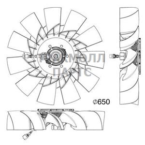Вентилятор охлаждение двигателя - CFF 507 000P