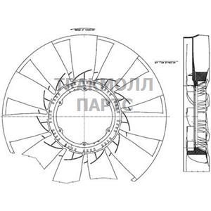 КРЫЛЬЧАТКА ВЕНТИЛЯТОРА - CFW 56 000P