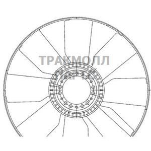 КРЫЛЬЧАТКА ВЕНТИЛЯТОРА - CFW 76 000P