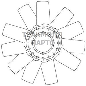 КРЫЛЬЧАТКА ВЕНТИЛЯТОРА - CFW 78 000P