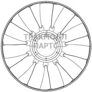 КРЫЛЬЧАТКА ВЕНТИЛЯТОРА - CFW 80 000P