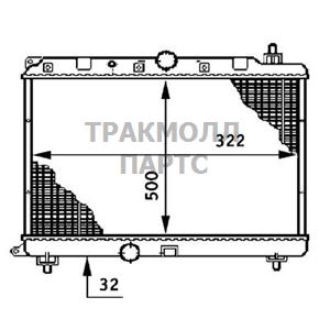 РАДИАТОР ОХЛАЖДАЮЩЕЙ ЖИДКОСТИ - CR 207 000S