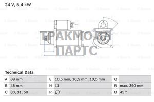 СТАРТЕР - 0986014910