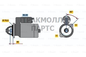 Стартер Bosch - 0986019061