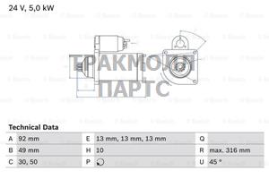 СТАРТЕР - 0986023430