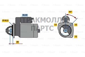 СТАРТЕР  12V 2KW - 0986023440