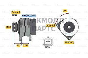 ГЕНЕРАТОР  14V 150A - 0986048360