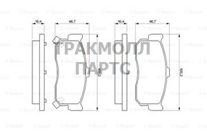 КОЛОДКИ ТОРМОЗНЫЕ - 0986461144