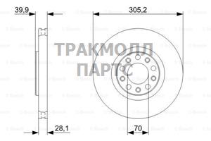 ДИСК ТОРМОЗНОЙ - 0986479293