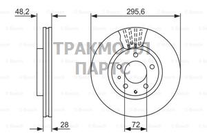 ДИСК ТОРМОЗНОЙ - 0986479758