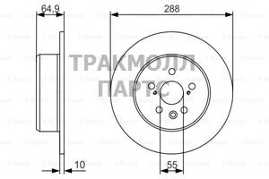 ДИСК ТОРМОЗНОЙ - 0986479970