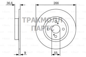 ДИСК ТОРМОЗНОЙ - 0986479977