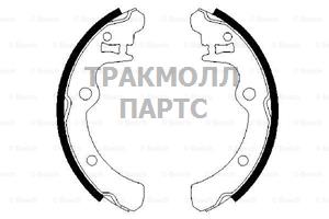 ТОРМОЗНЫЕ КОЛОДКИ BOSCH - 0986487343