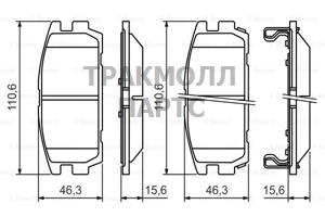 КОЛОДКИ ТОРМОЗНЫЕ - 0986494137