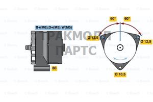 ALTERNATOR BOSCH - 9120080154