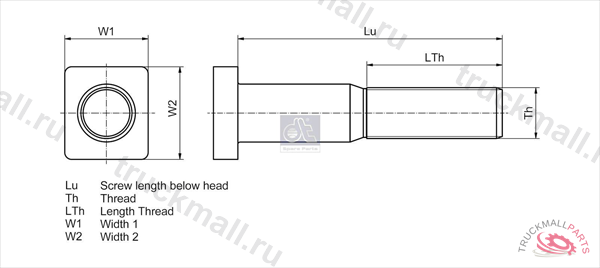 Колесный болт - 1.17035