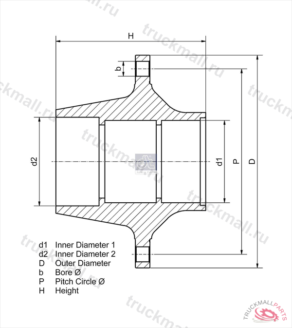 Ступица колеса с подшипником - 1.17314