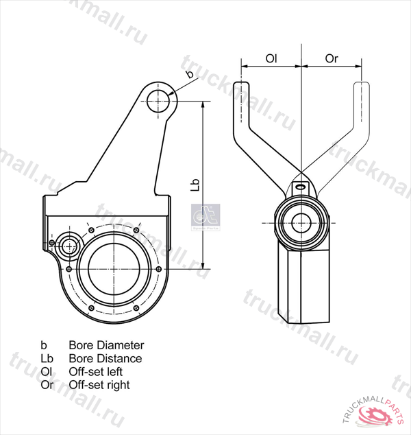 Регулятор зазора мануальн. прав - 1.18636
