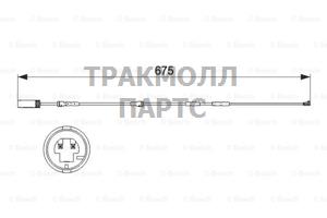 ДАТЧИК ИЗНОСА ТОРМОЗНЫХ КОЛОДОК - 1987473516