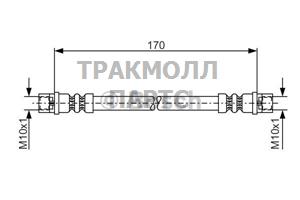 ШЛАНГ ТОРМОЗНОЙ - 1987476010