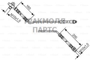 ШЛАНГ ТОРМОЗНОЙ - 1987476055