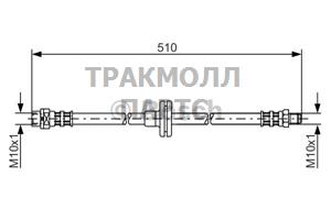 ШЛАНГ ТОРМОЗНОЙ - 1987476056