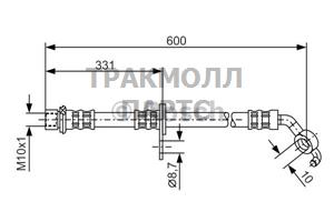 ШЛАНГ ТОРМОЗНОЙ - 1987476108