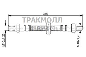 ШЛАНГ ТОРМОЗНОЙ - 1987476191