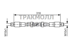 ШЛАНГ ТОРМОЗНОЙ - 1987476247