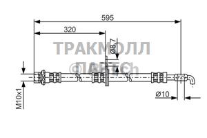 ШЛАНГ ТОРМОЗНОЙ - 1987476257