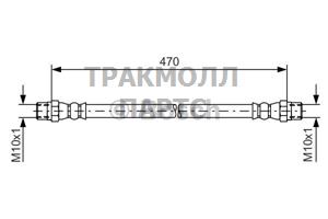 ШЛАНГ ТОРМОЗНОЙ - 1987476392