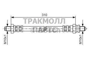 ШЛАНГ ТОРМОЗНОЙ - 1987476407