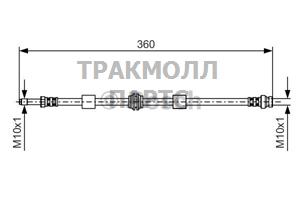 ШЛАНГ ТОРМОЗНОЙ - 1987476713