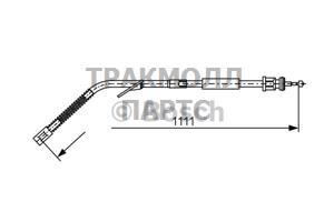 ТРОС РУЧНОГО ТОРМОЗА - 1987477126