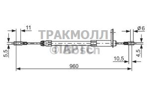 ТРОС СТОЯНОЧНОГО ТОРМОЗА - 1987477219