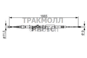 ТОРМОЗНОЙ ТРОС - 1987477249