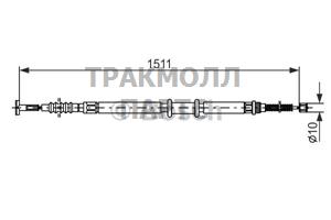 ТРОС СТОЯНОЧНОГО ТОРМОЗА - 1987477968