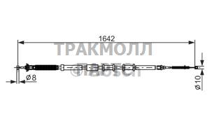 ТРОС РУЧНОГО ТОРМОЗА - 1987477974