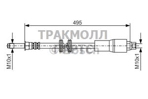 ШЛАНГ ТОРМОЗНОЙ - 1987481005