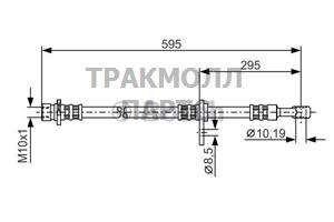 ШЛАНГ ТОРМОЗНОЙ - 1987481044
