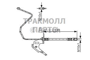 ШЛАНГ ТОРМОЗНОЙ - 1987481162