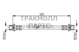 ШЛАНГ ТОРМОЗНОЙ - 1987481181