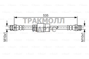 ШЛАНГ ТОРМОЗНОЙ - 1987481184