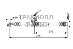 ШЛАНГ ТОРМОЗНОЙ - 1987481329