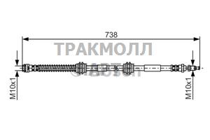 ШЛАНГ ТОРМОЗНОЙ - 1987481370